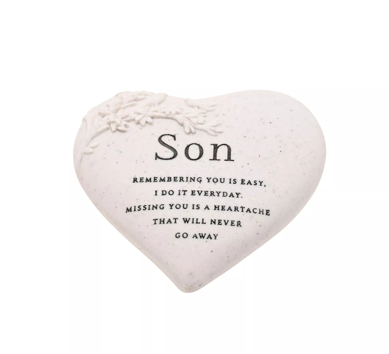 Thoughts of You Graveside Branch Heart - Son