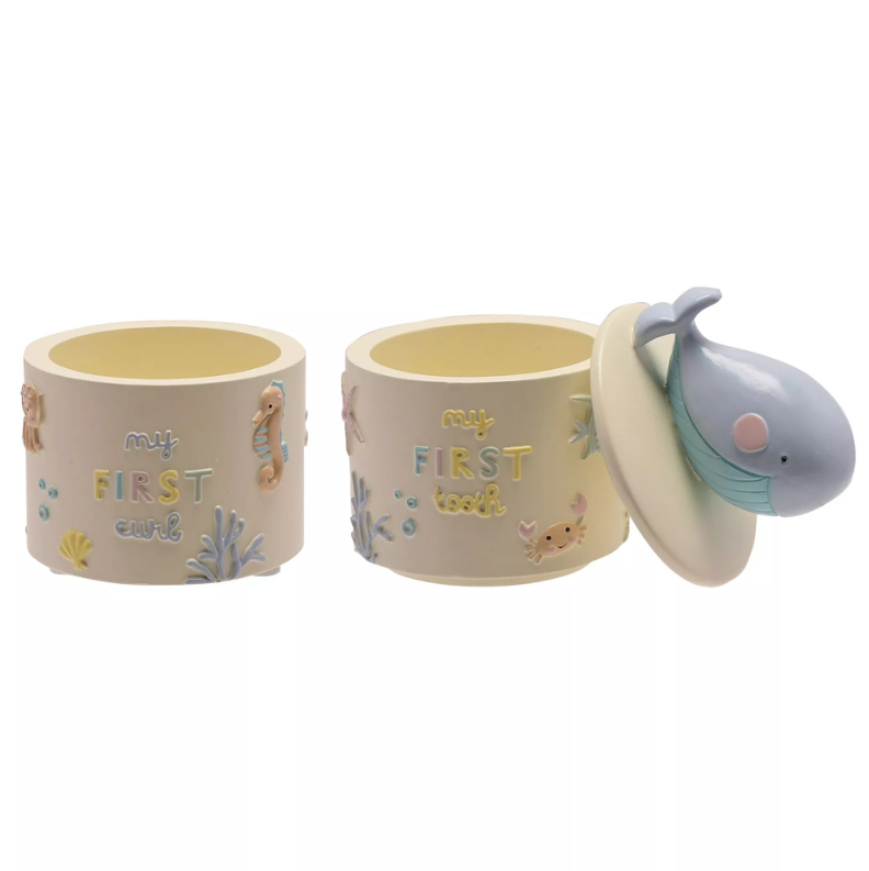 Petit Cheri Resin Sea First Tooth and Curl Box