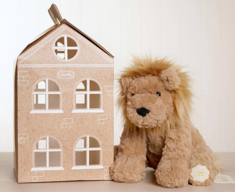 Softies Leo The Plush Sitting Brown Lion 23 cm