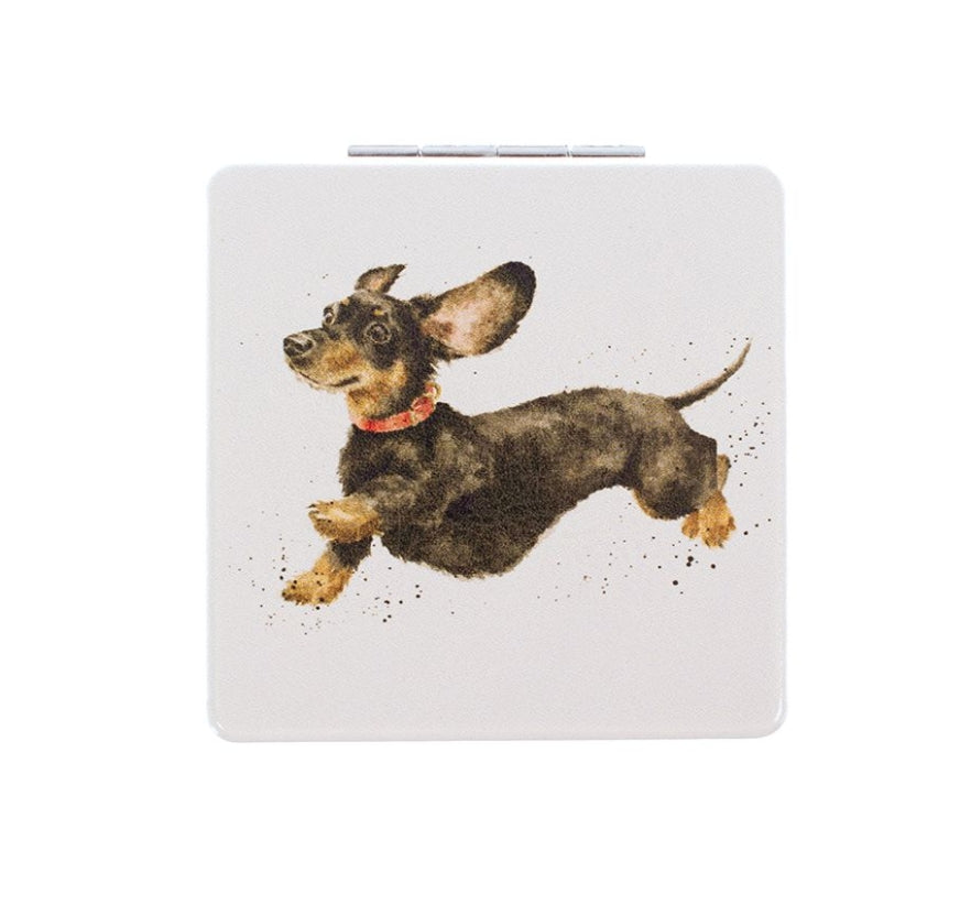 Wrendale 'That Friday Feeling' Dachshund Compact Mirror