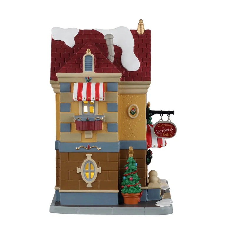 Lemax Father Christmas Gift Shop With UK Adaptor 65562-UK