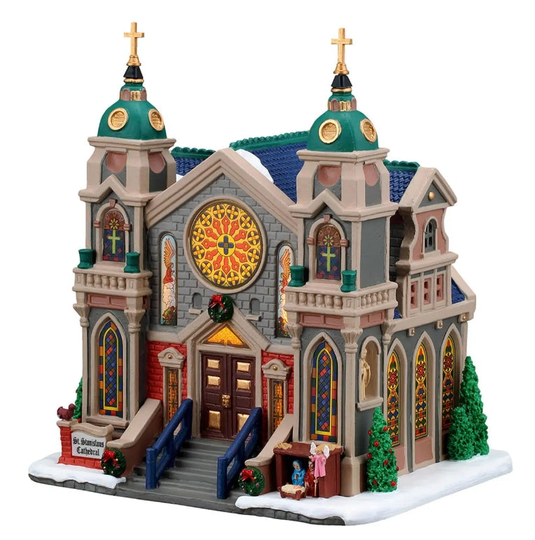 Lemax St Stanislaus Cathedral With Adaptor 65559-UK