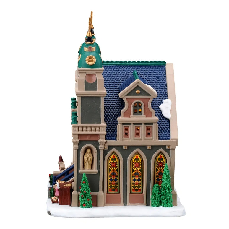 Lemax St Stanislaus Cathedral With Adaptor 65559-UK