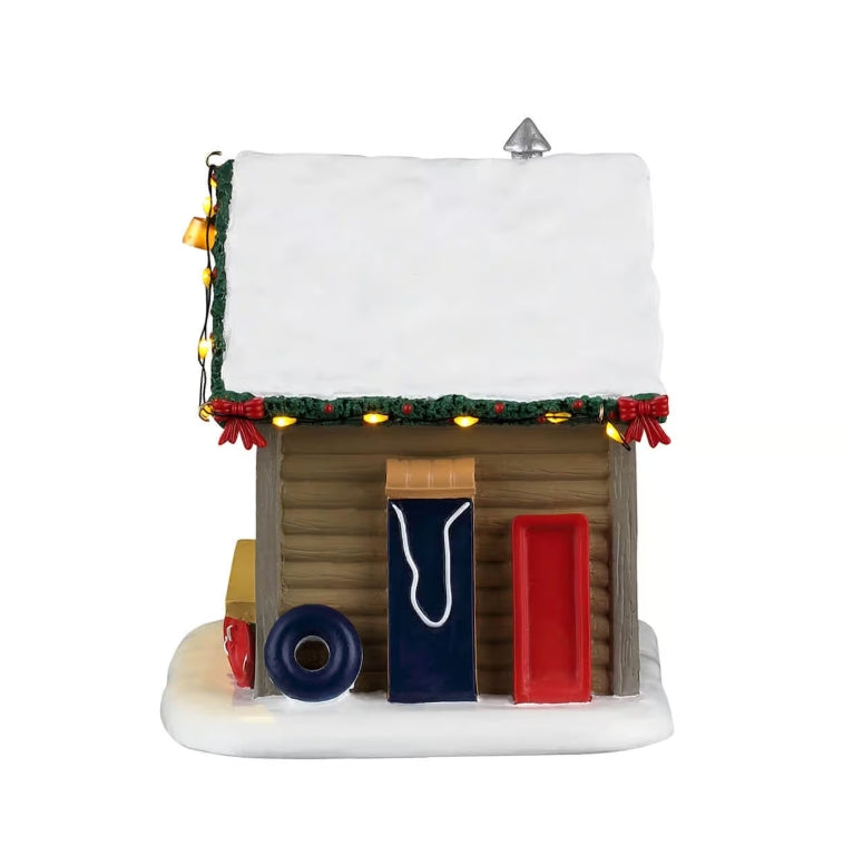 Lemax Slopeside Sled Rental AC Adaptable 64683