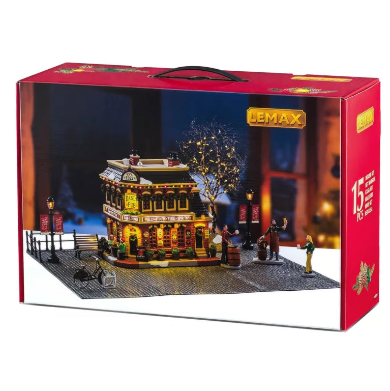 Lemax Dani's Pub Set With Adaptor 66707-UK