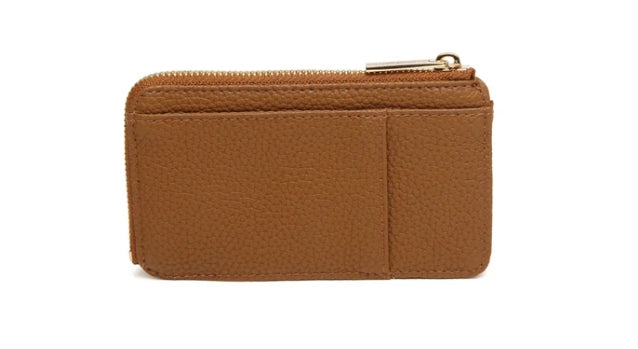 Alice Wheeler Kensington Suede Coin Purse Fudge