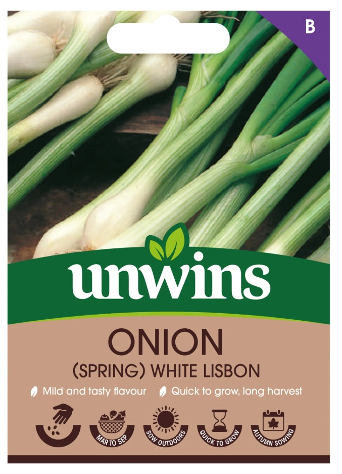 Unwins Spring Onion White Lisbon Seeds
