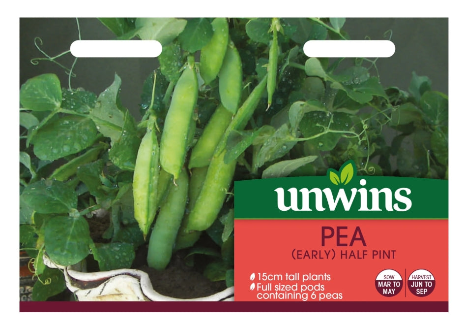 Unwins Early Pea Half Pint Seeds
