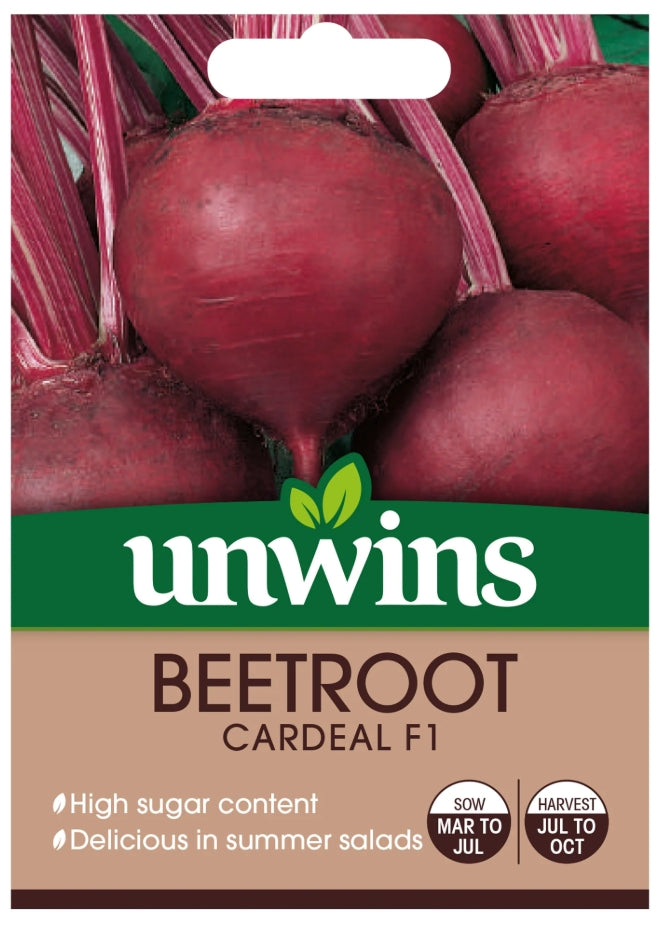 Unwins Round Beetroot Cardeal F1 Seeds