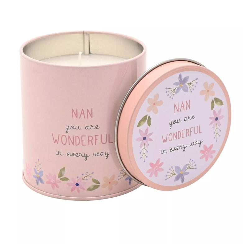 Celebrations Love Life Tin Candle - Nan