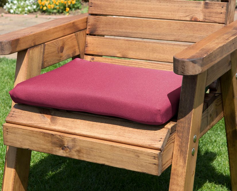 Charles Taylor Single Chair Cushion Burgundy
