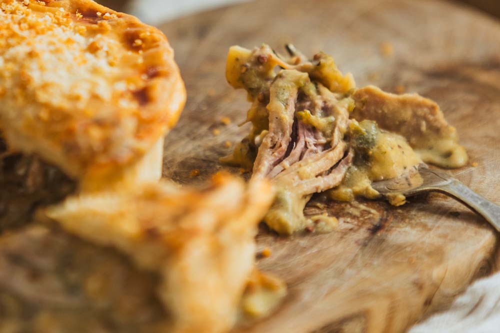 The Original Baker Frozen Slow Roasted Pork & Cider Pie