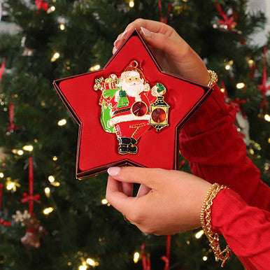 Tipperary Gem Santa & Lantern Christmas Decoration