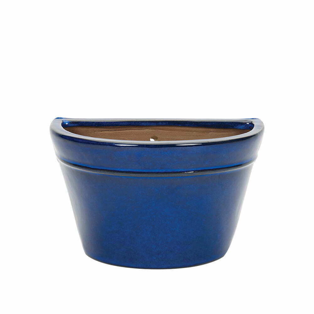 Apta Blue Glazed Wall Pot