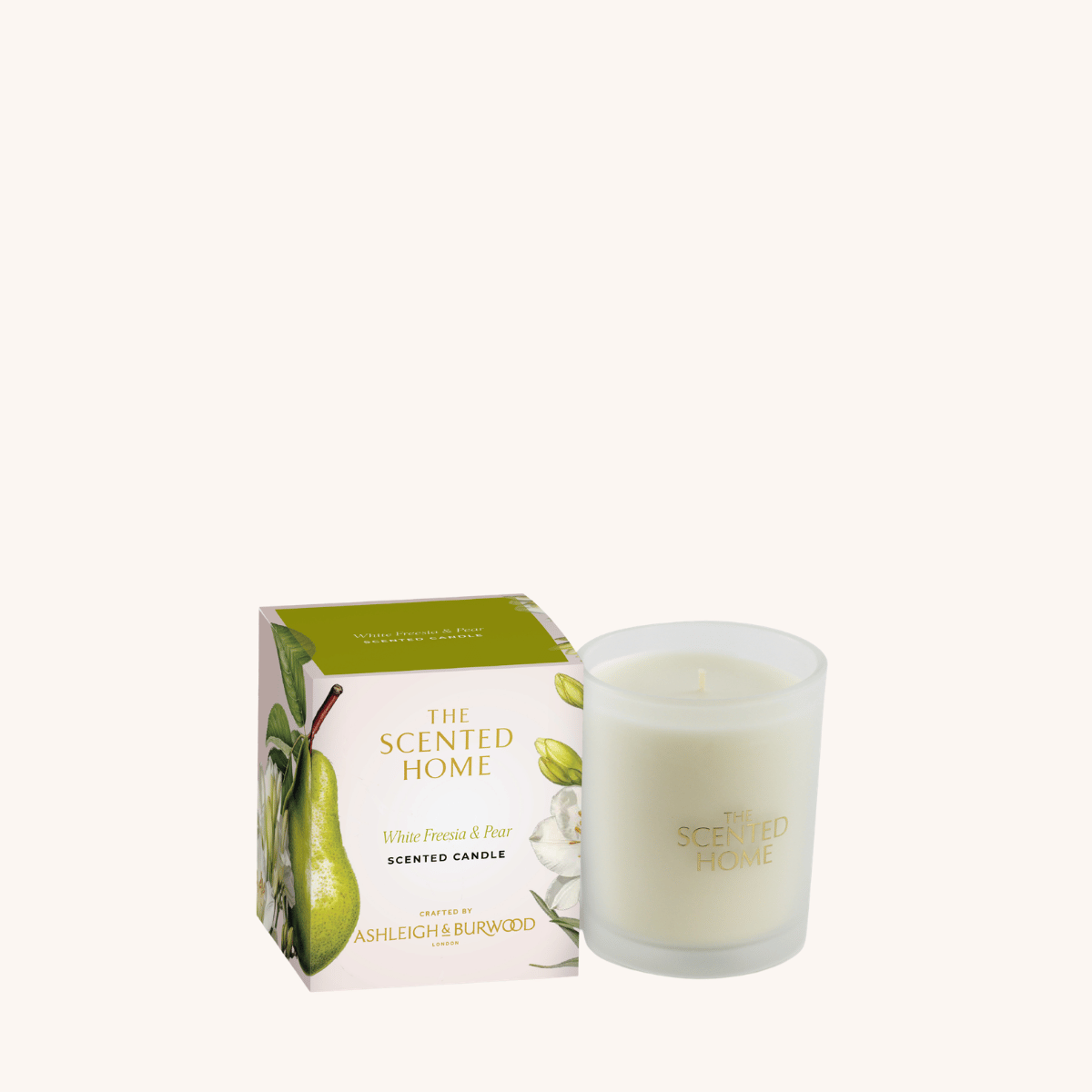 The Scented Home Jar Candle White Freesia & Pear 170g