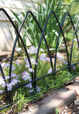 Panacea Gothic Arch Garden Edge Black H38 x W60cm