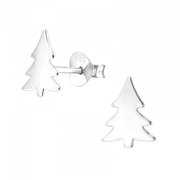Hollie Tree Sterling Silver Studs Xmas Tree