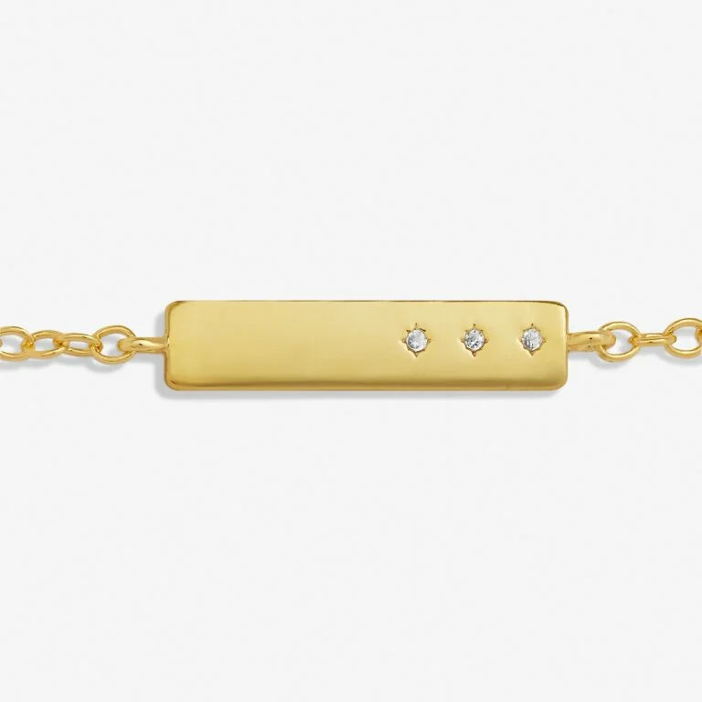 Joma Jewellery Style Stories Bar Gold Plated Bracelet
