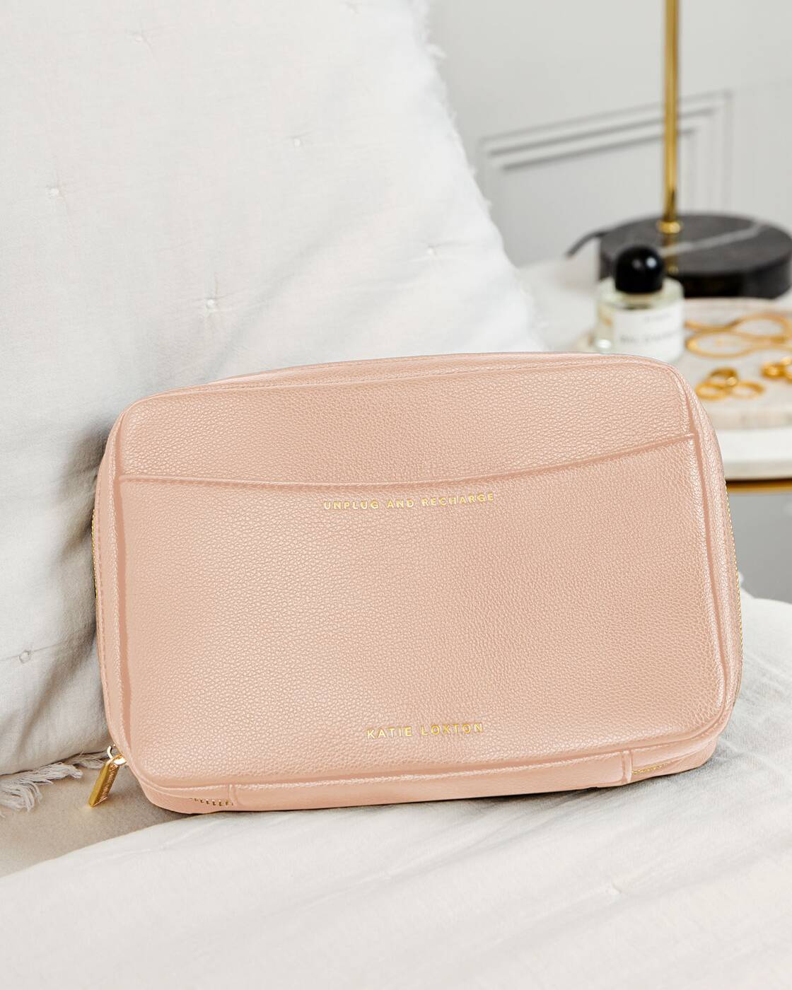 Katie Loxton Cable Organiser Unplug And Recharge Nude Pink