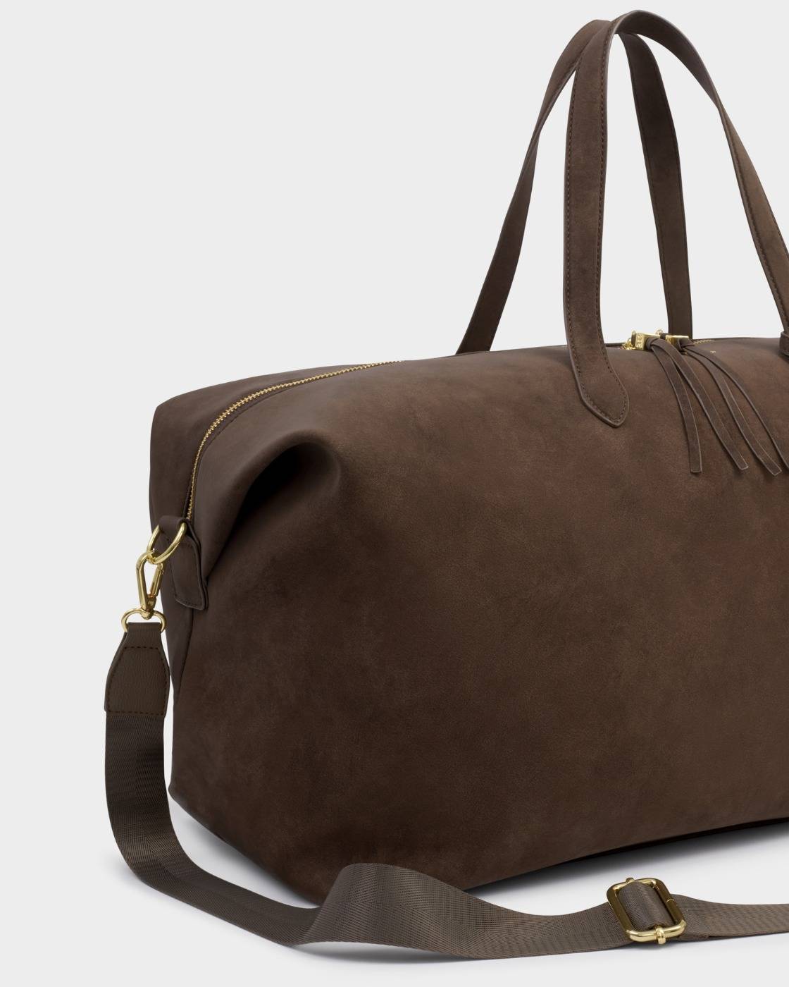 Katie Loxton Soho Weekend Bag Chocolate Washed Suedette