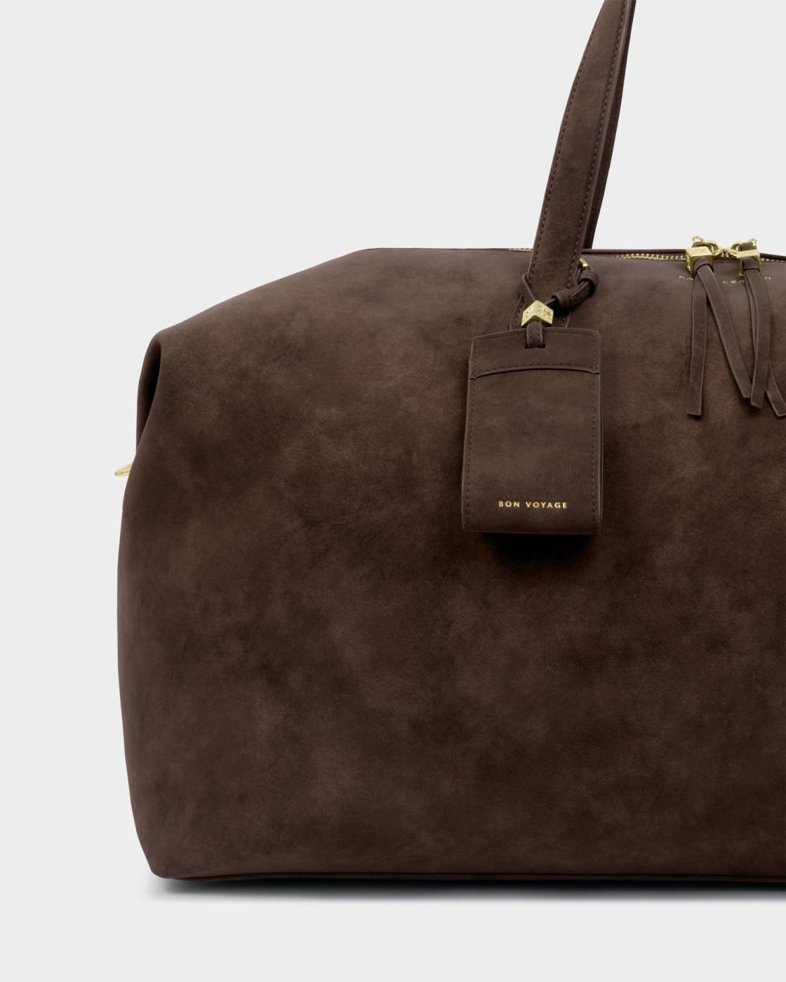 Katie Loxton Soho Weekend Bag Chocolate Washed Suedette