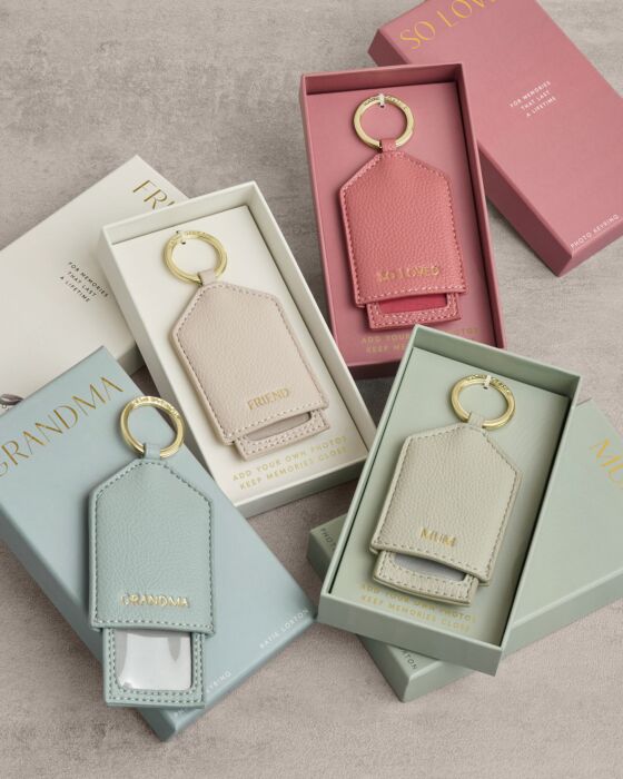 Katie Loxton Hidden Photo Keyring Mum Green Mist 7.5cm X 5.5cm