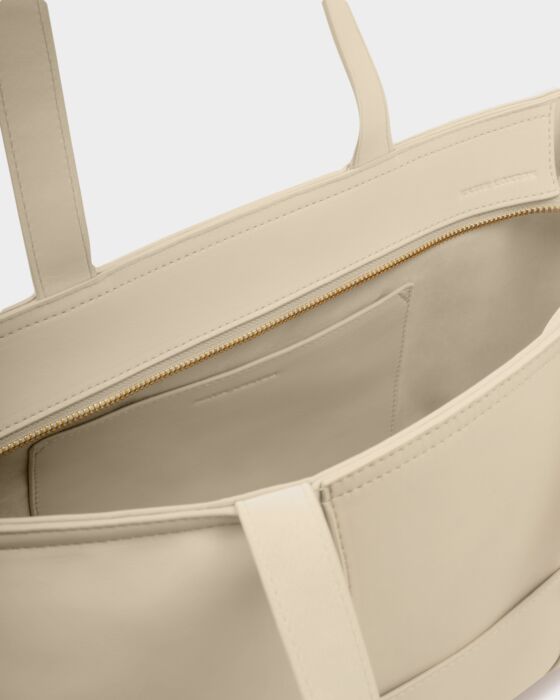 Katie Loxton Taya Hand Woven Suedette Tote Bag Off White