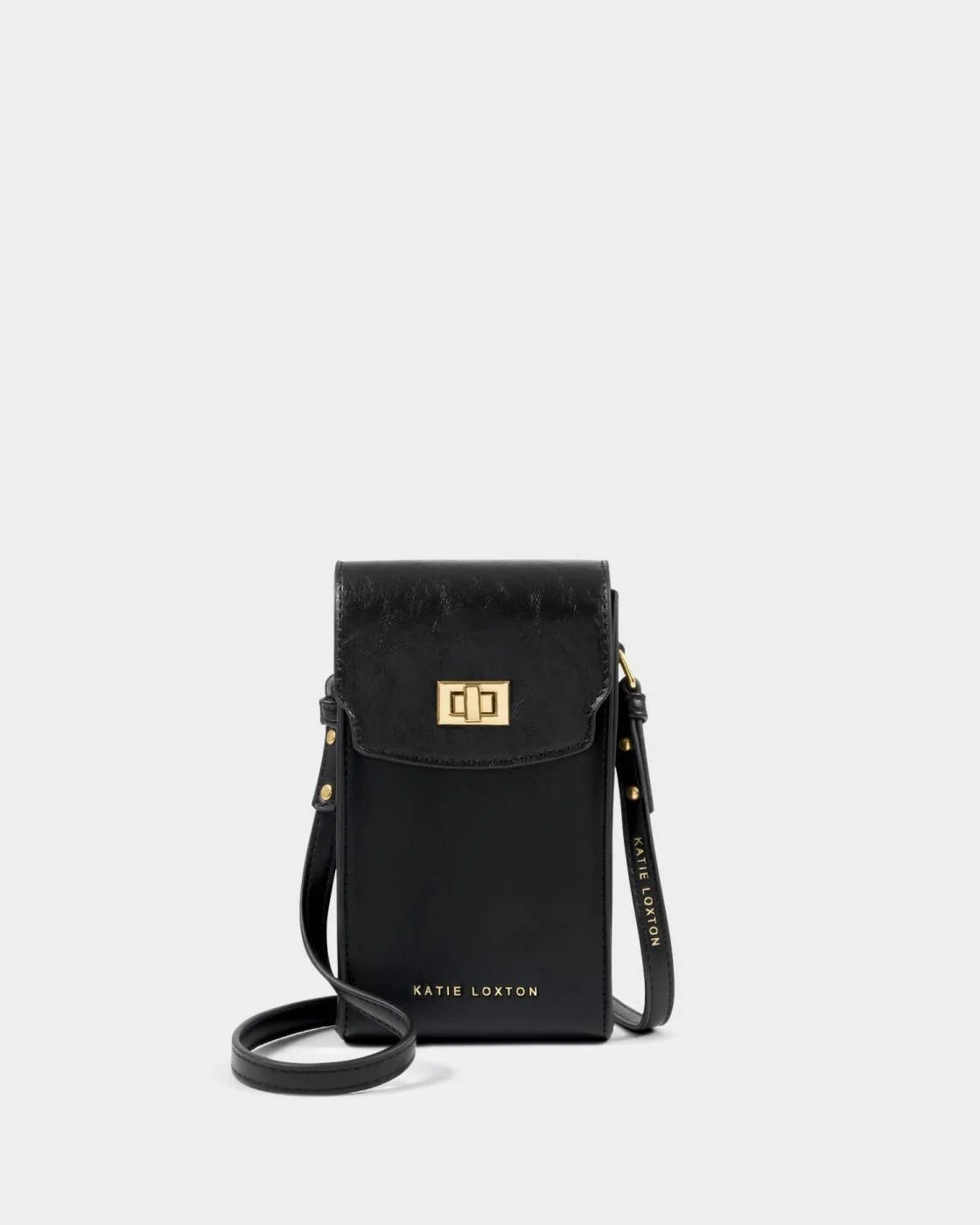 Katie Loxton Orin Twist Lock Slim Bag Black