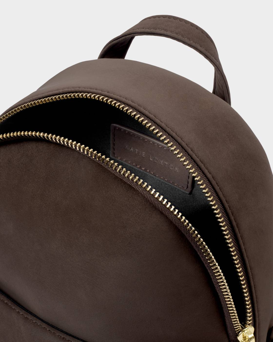 Katie Loxton Mika Small Backpack Bitter Chocolate Suedette