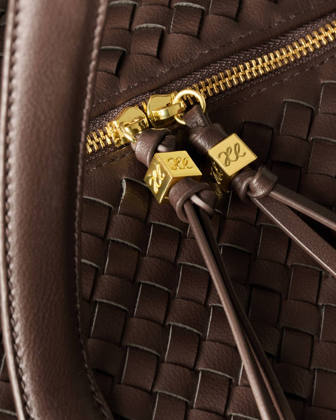 Katie Loxton Soho Hand Woven Weekend Bag Chocolate
