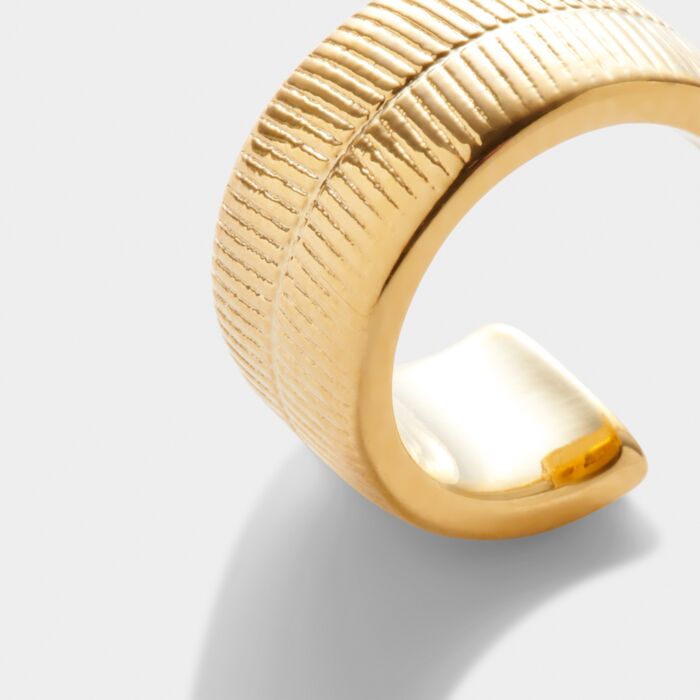 Katie Loxton Ciana Snake Huggie Hoop Earrings Gold Coated