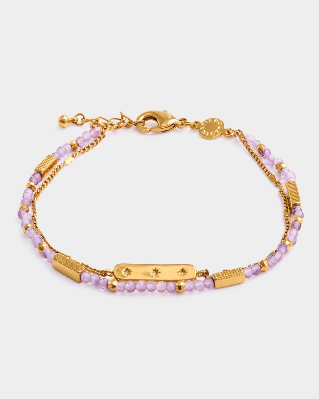 Katie Loxton Birthstone Bracelet February Amethyst 18Cm