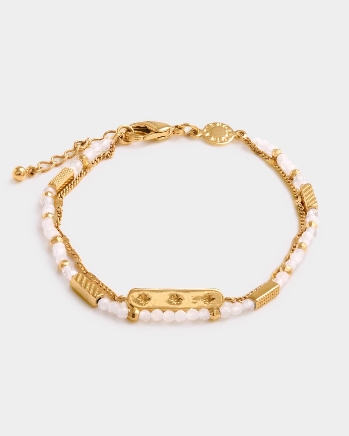 Katie Loxton Birthstone Bracelet April Rock Crystal 18Cm