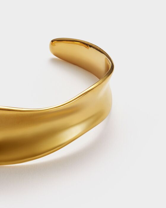 Katie Loxton Molten Luxe Bangle Gold Coated
