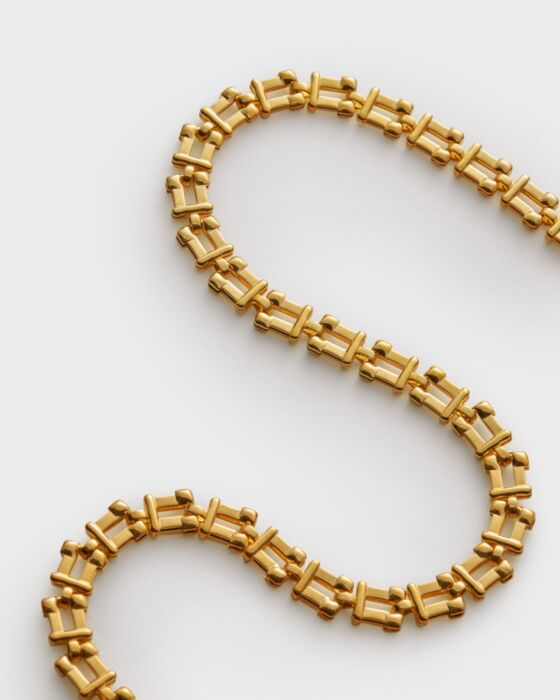 Katie Loxton Grecian Link Necklace Gold Coated