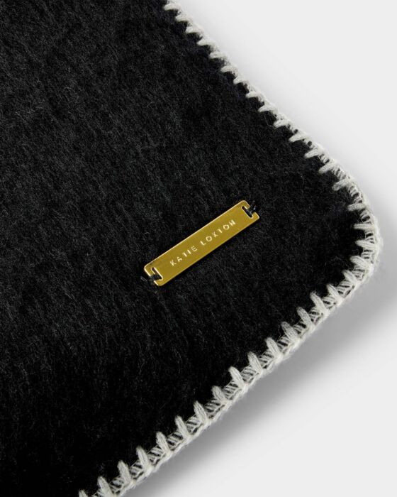 Katie Loxton Whipstitch Scarf Black