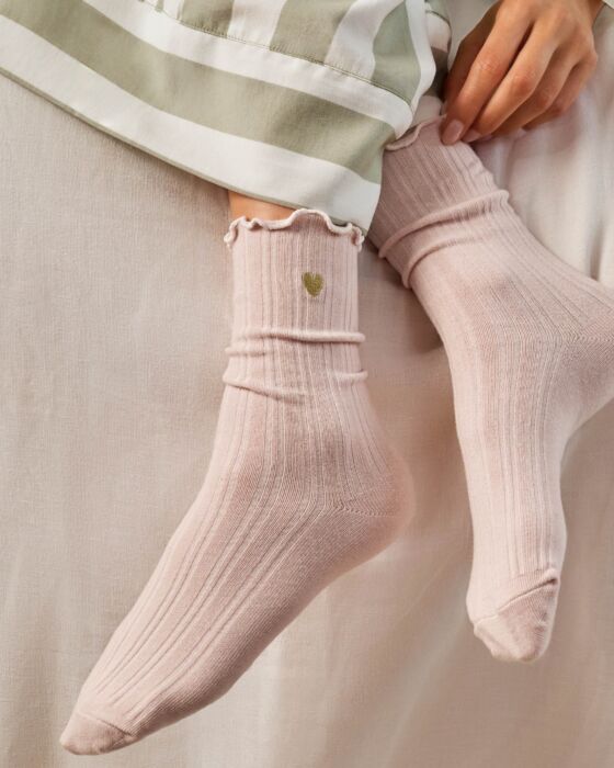 Katie Loxton Gift Boxed Socks  'With Love' Blush Pink