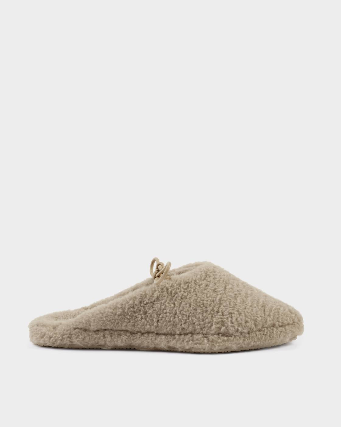 Katie Loxton Gift Boxed Borg Slippers Taupe Small