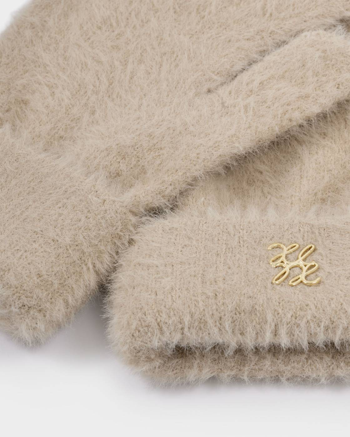 Katie Loxton Boxed Soft Knit Gloves Taupe