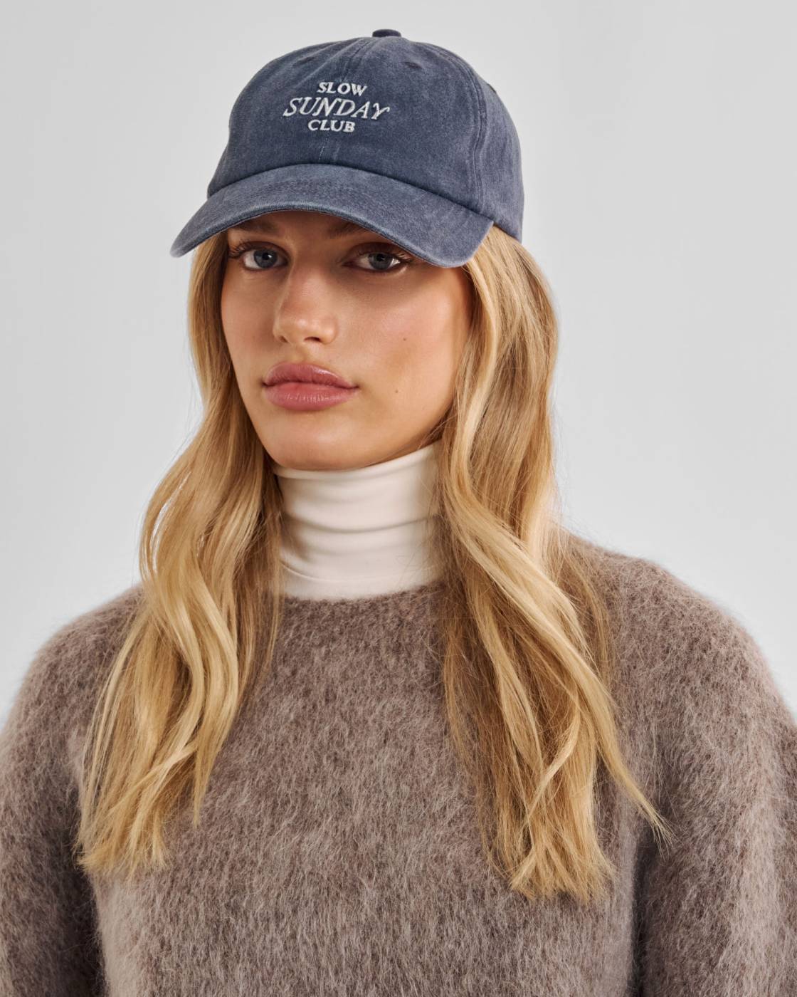 Katie Loxton Embroidered Cap Slow Sunday Club Navy One Size