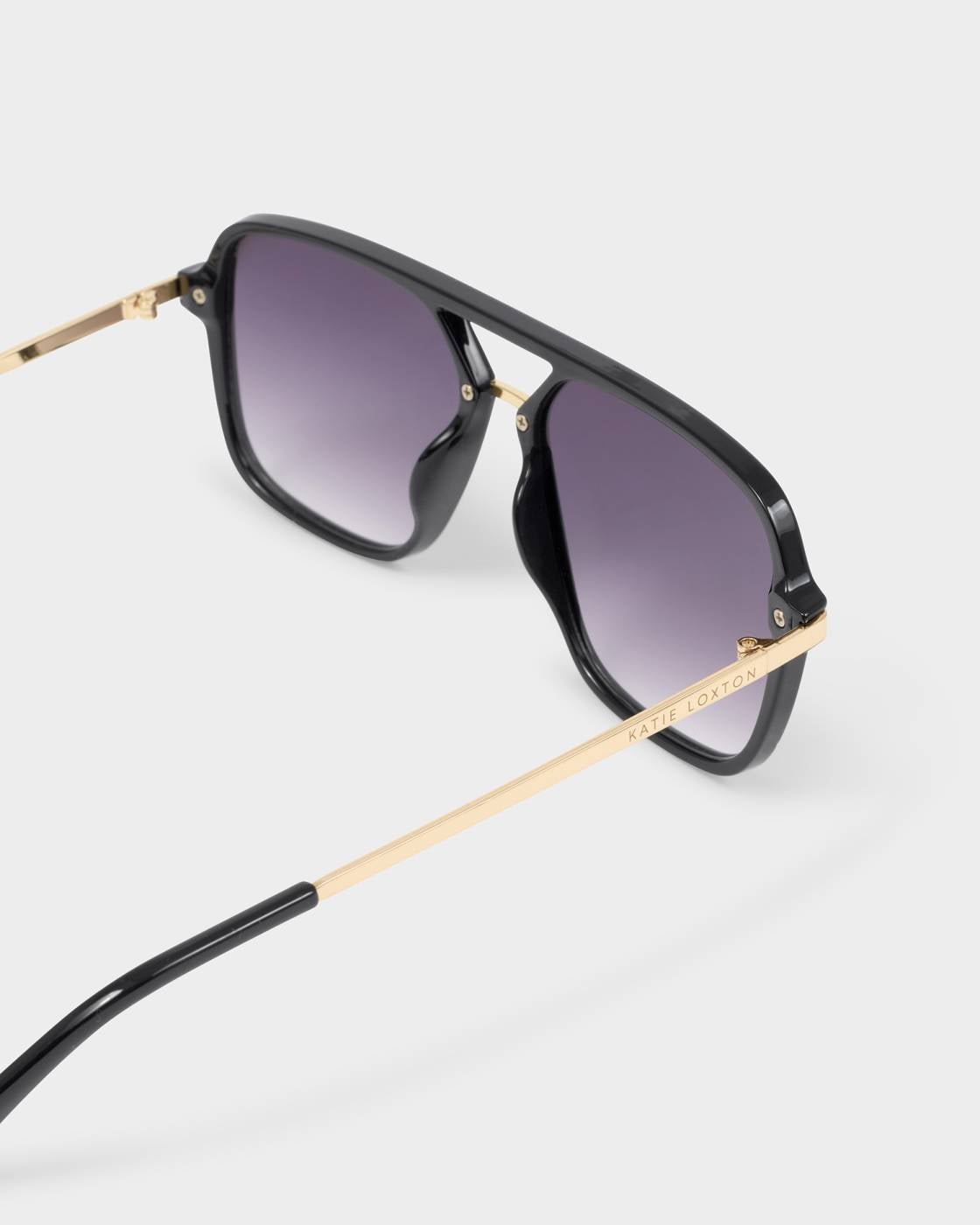 Katie Loxton St. Moritz Aviator Sunglasses Black