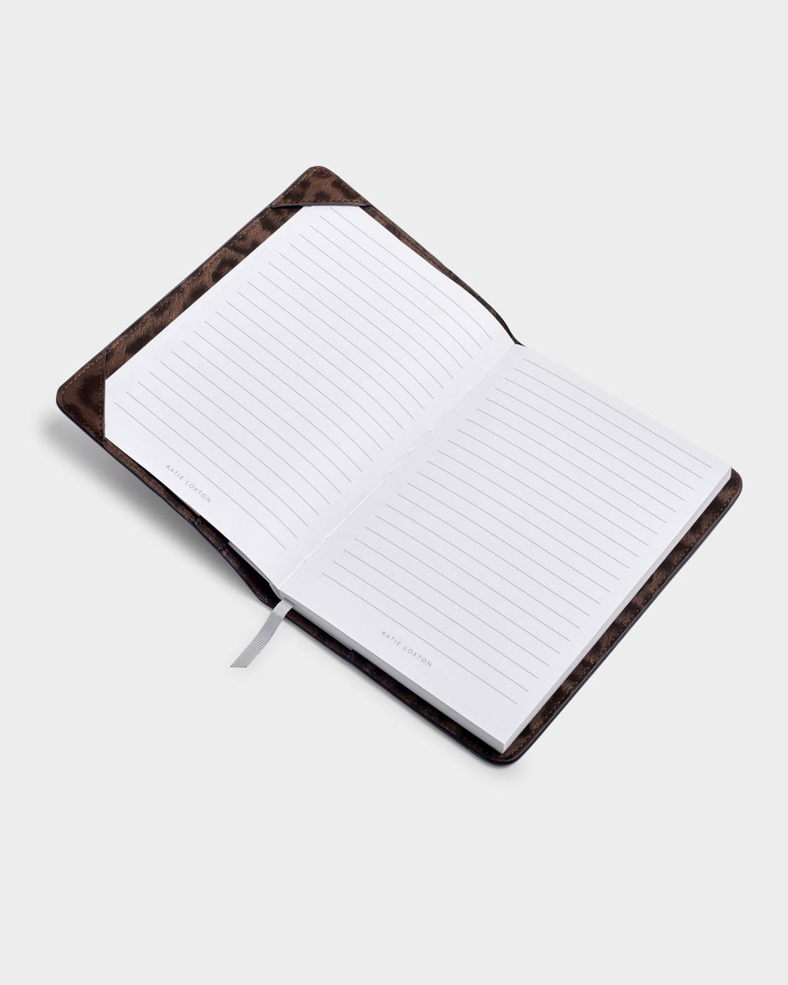 Katie Loxton Notebook Cover And A5 Lined Notepad Chocolate Leopard