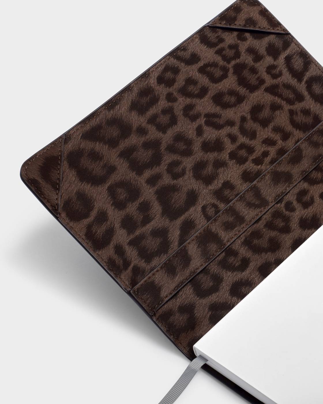 Katie Loxton Notebook Cover And A5 Lined Notepad Chocolate Leopard
