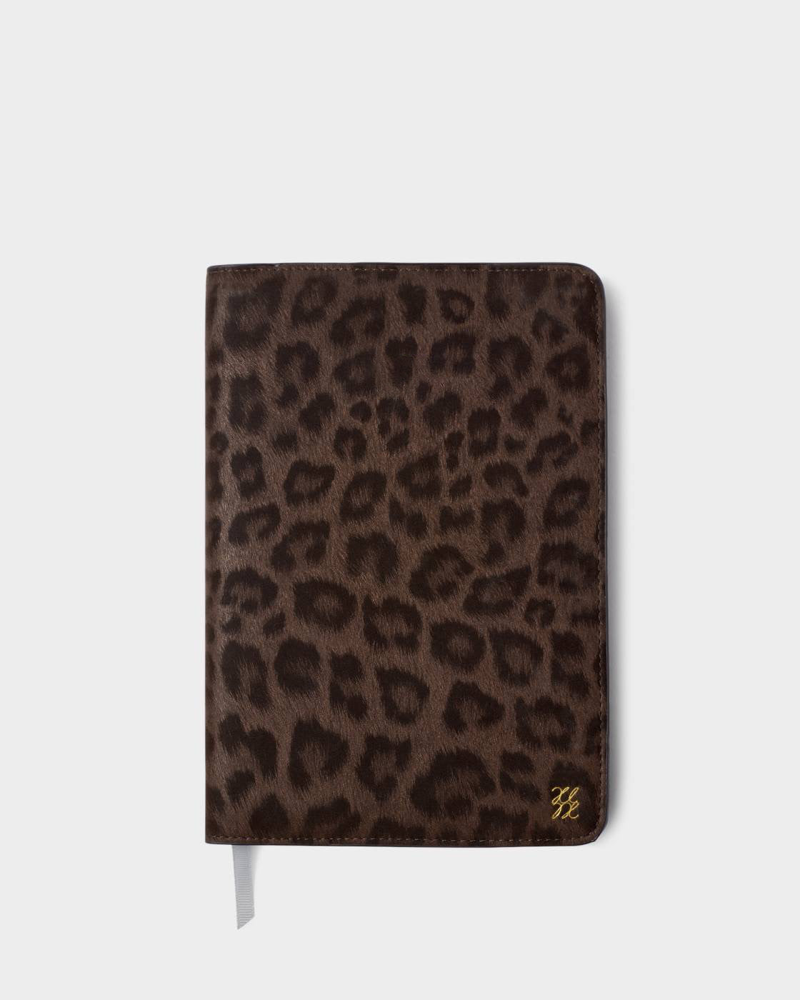 Katie Loxton Notebook Cover And A5 Lined Notepad Chocolate Leopard