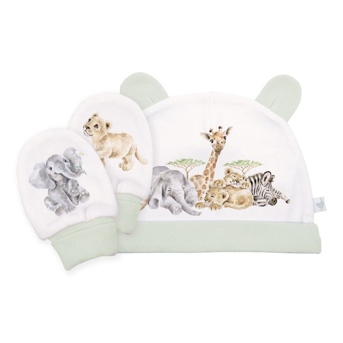 Wrendale Designs Little Savannah Hat and Mitten Set