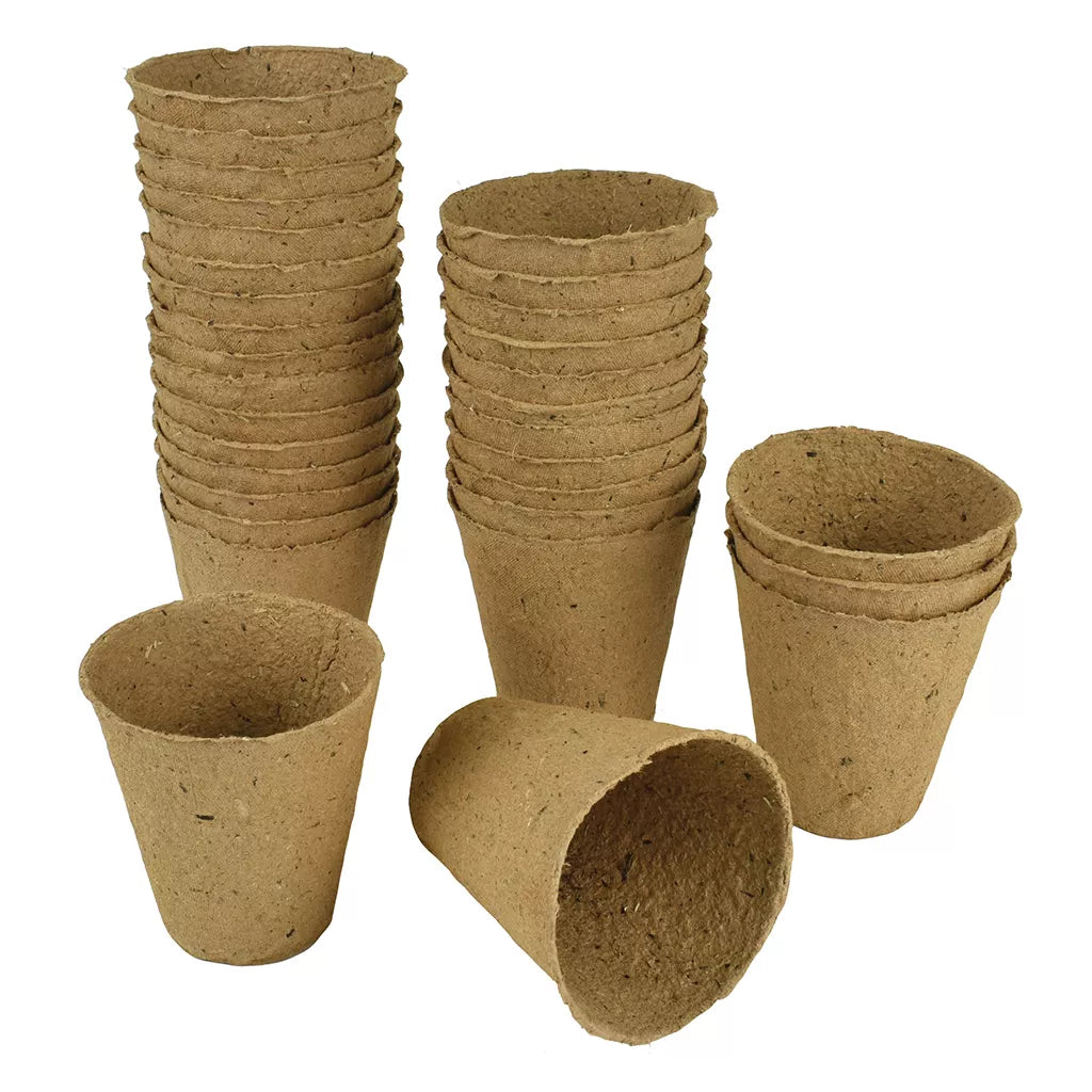 Gro-Sure Round Fibre Pots 6cm Pack of - 96