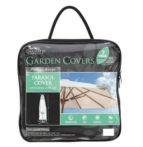 Tom Chambers Parasol Cover- Prestige Grey - Extra Large