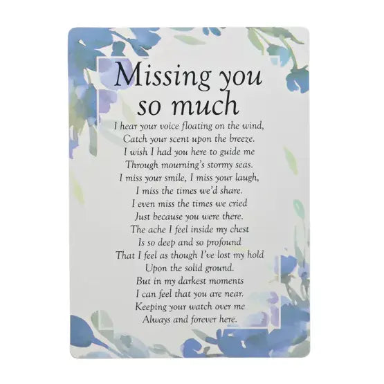 W B & Co Graveside Memorial Cards - Missing You So Much